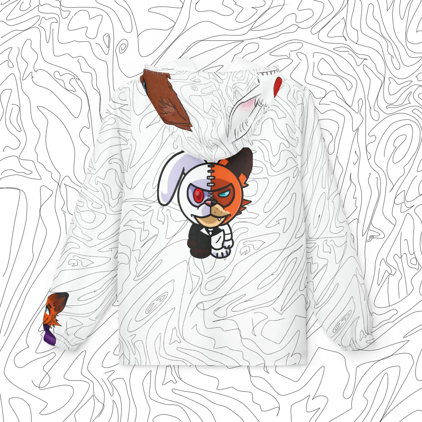 Baby Hoshoku Windbreaker Jacket (White) F/W'24 - ÜNDR 🐰|🦊