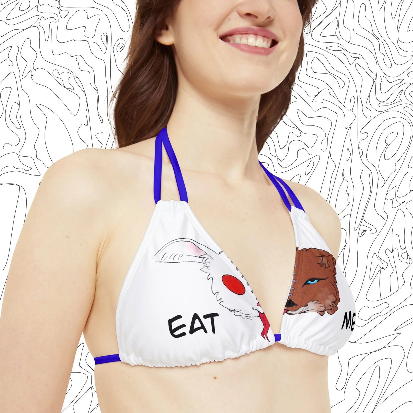 “Eat Me” Bikini Top - ÜNDR 🐰|🦊