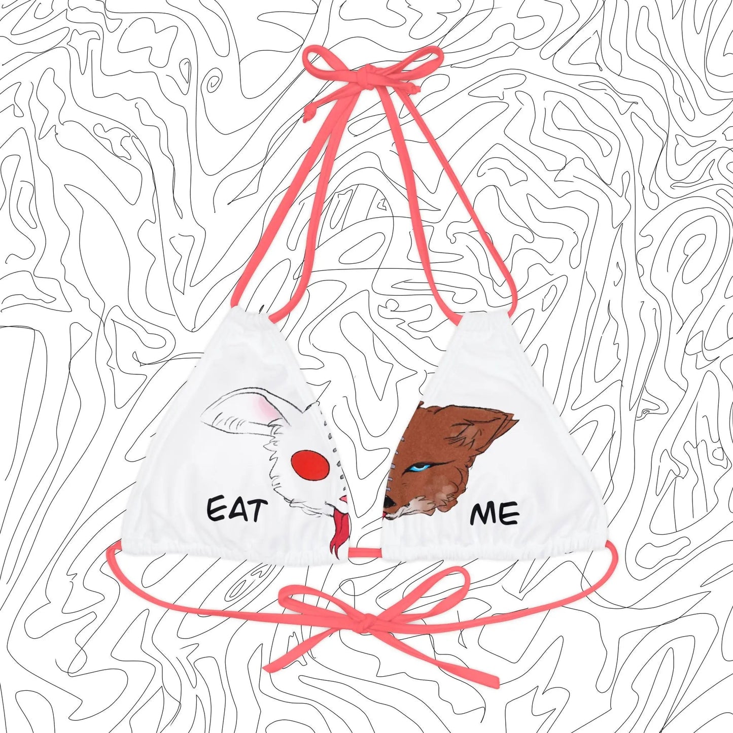 “Eat Me” Bikini Top - ÜNDR 🐰|🦊