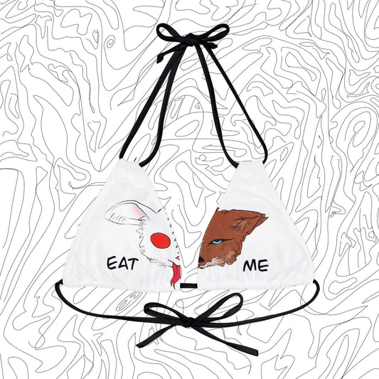 “Eat Me” Bikini Top - ÜNDR 🐰|🦊