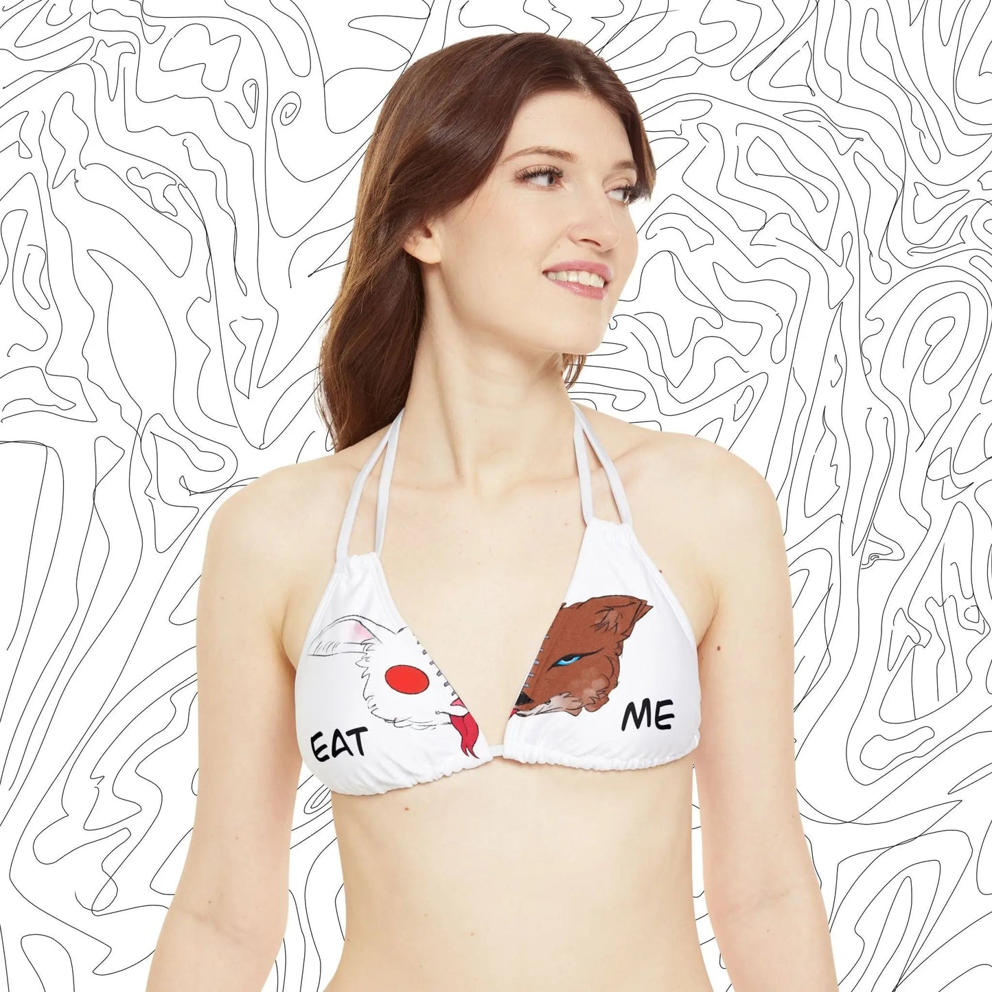 “Eat Me” Bikini Top - ÜNDR 🐰|🦊