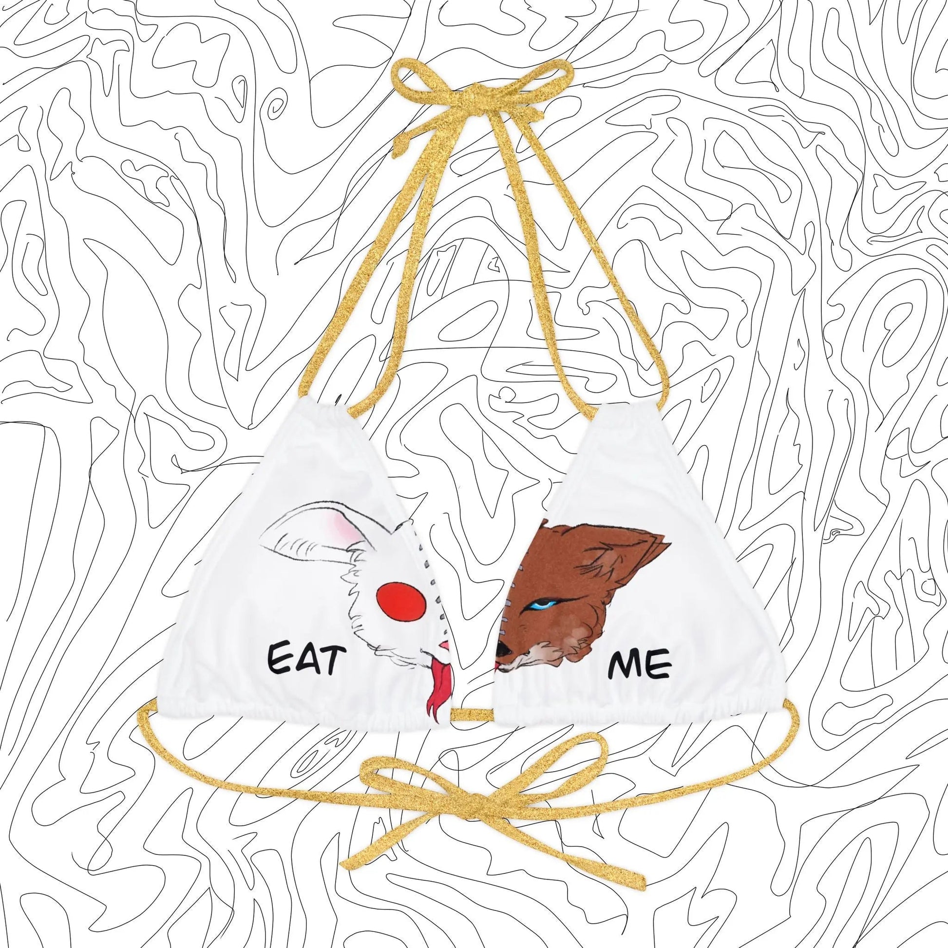 “Eat Me” Bikini Top - ÜNDR 🐰|🦊