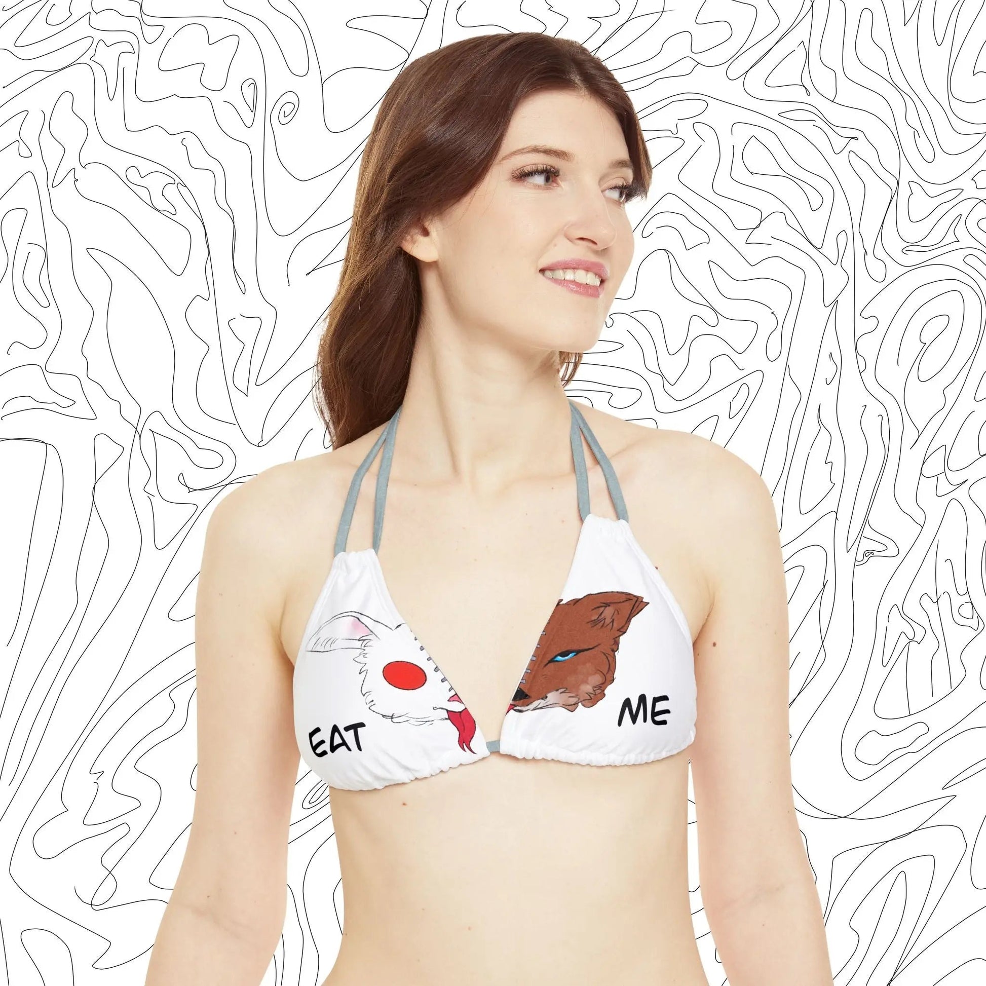 “Eat Me” Bikini Top - ÜNDR 🐰|🦊