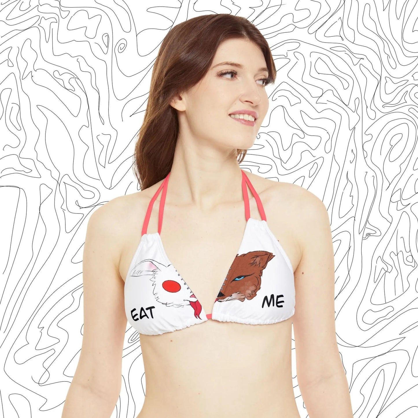 “Eat Me” Bikini Top - ÜNDR 🐰|🦊