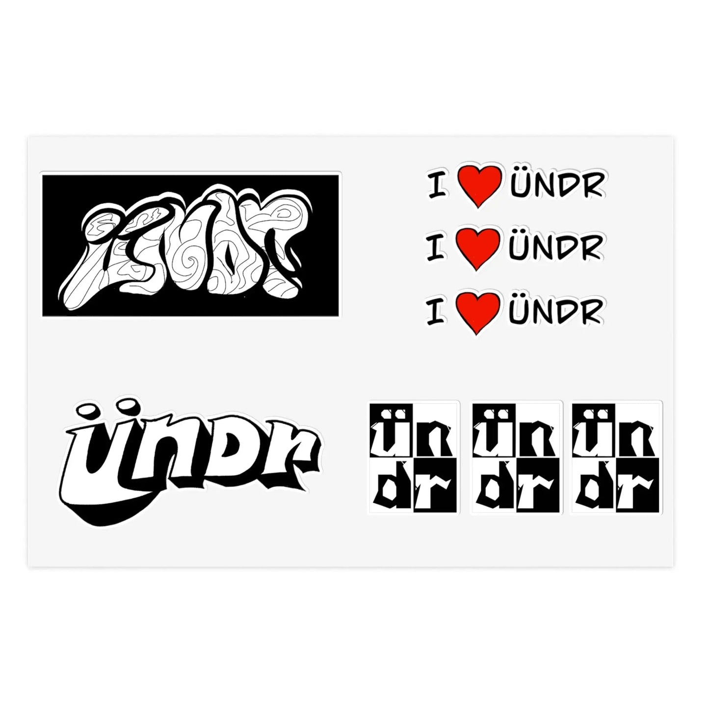 ÜNDR LOGO STICKER PACK #1 - ÜNDR 🐰|🦊